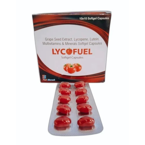 Softgel Capsules Of Grape Seed Extract Lycopene Lutein