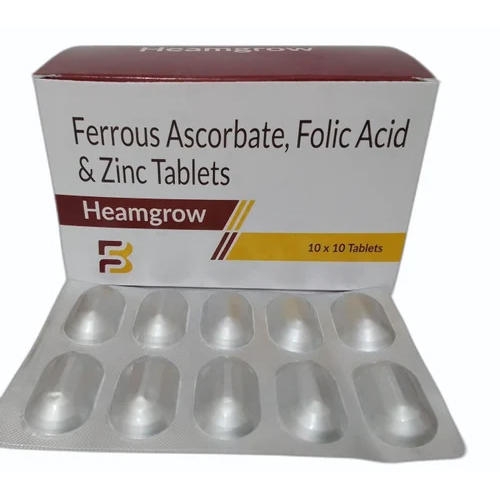 Ferrous Ascorbate Folic Acid Zinc Sulphate Tablets