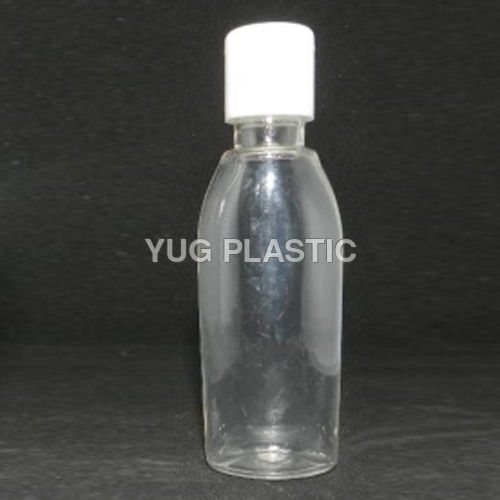 Transparent 50 Ml Fliptop Cap Plastic Bottle