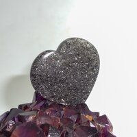 Black Sunstone Mini Hearts