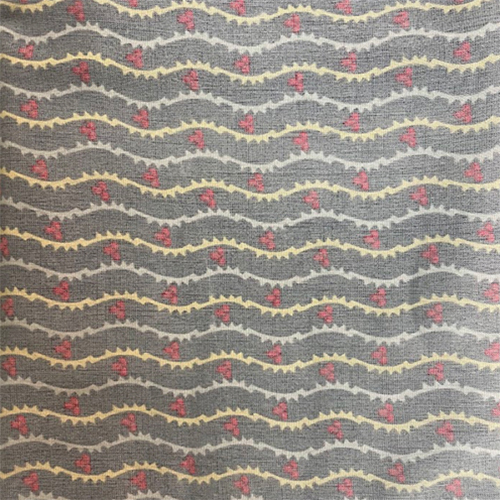 Cambric Cotton - 100% Cotton, All Season | Light Texture, Gray, Knitted Cambric Fabric, Printed Style