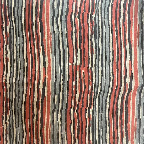 Cotton Lining Print - 100% Cotton, Light Texture, Knitted | Blue & Red Color Combination