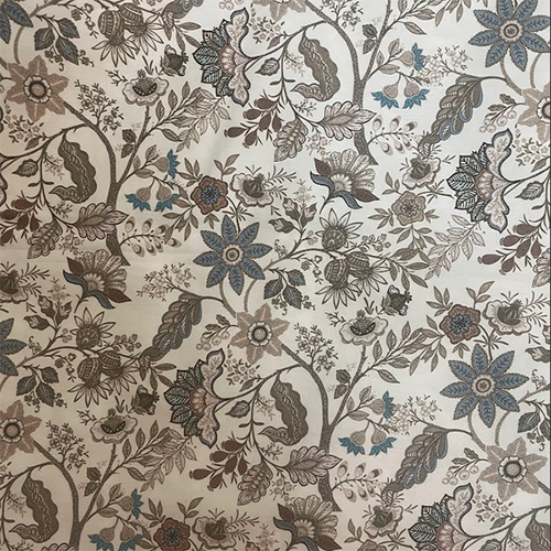 Printed Cambric Cotton - 100% Cotton, Light Texture, Printed Design, White Color | Knitted Fabric Style for Comfort and Versatility