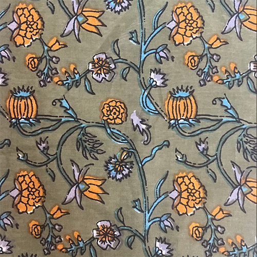 Printed Cotton - 100% Cotton, Gray, Lightweight Printed Fabric , Knitted Style for Comfort and Versatility