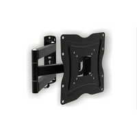 14-43 Inch Corner Movable Wall Mount Stand - Color: Black
