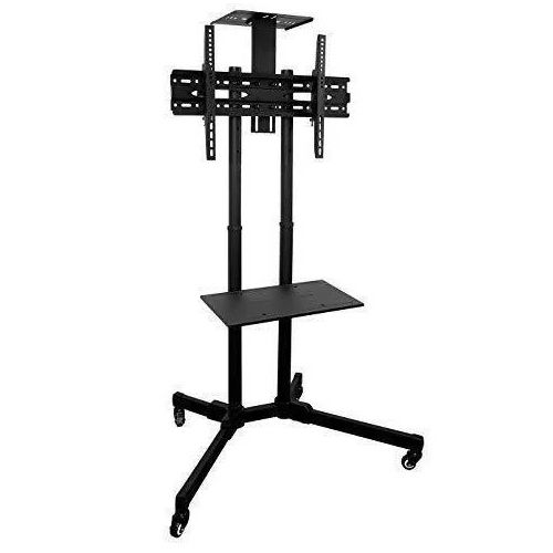 Black 32-65 Inch Led Tv Floor Trolley Stand