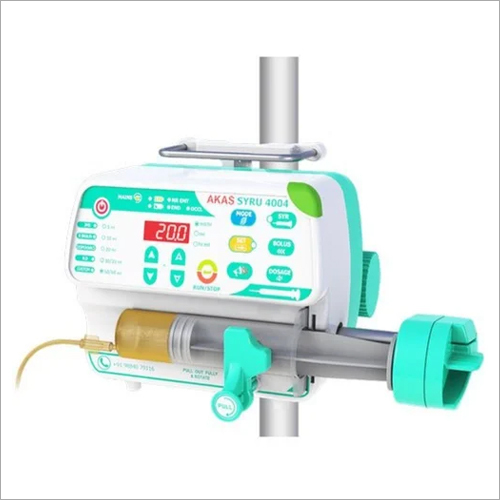 Akas Syru 4004 Syringe Pump - ABS Material, Multicolor Design | High Accuracy, Multiple Use, Programmable Delivery, Reliable Performance, Hospital Application