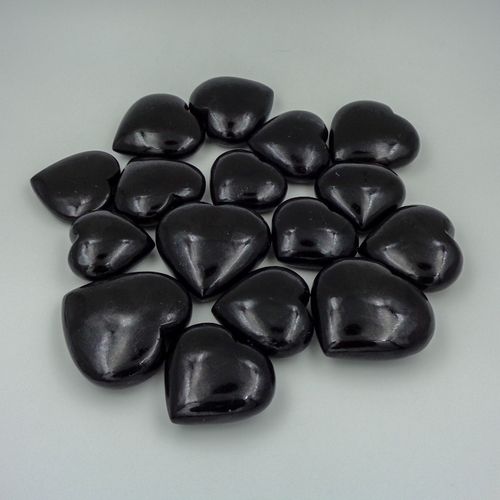 Black Tourmaline Hearts Grade: Top