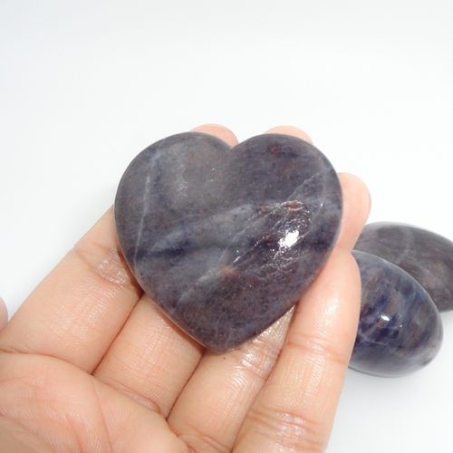 Blue Aventurine Hearts