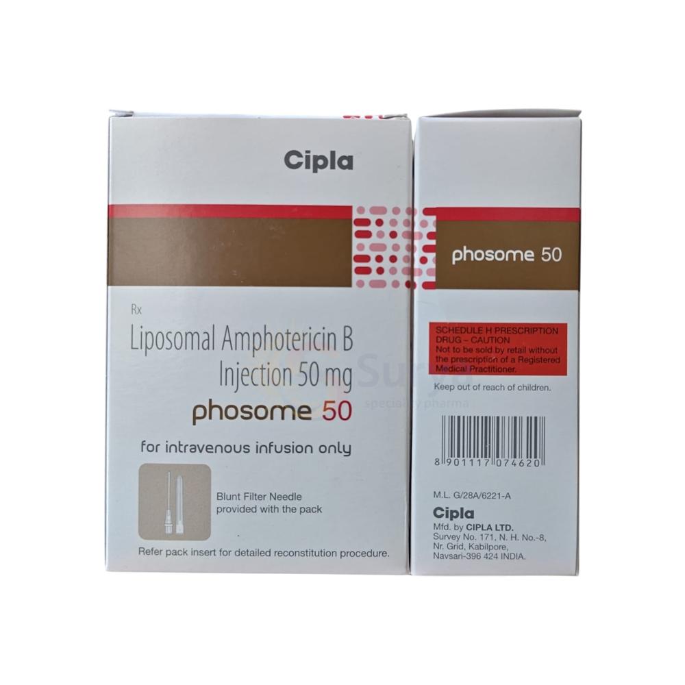 Liposomal Amphotericin B 50mg INJECTION (Phosome 50 mg)