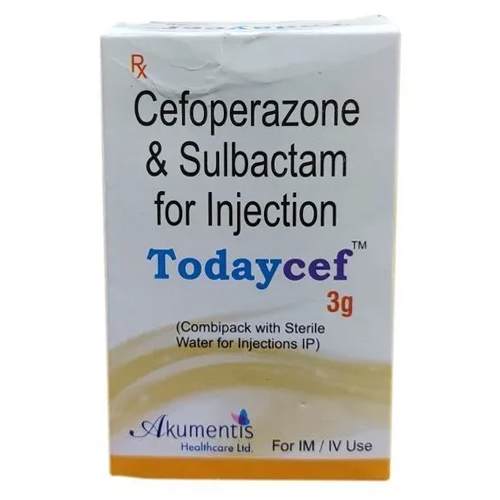 CEFOPERAZONE 2gm +SULBACTAM-1gm (TODAYCEF 3 GM)