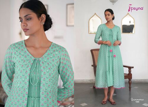 Shrug And Kurti with Handwork And Accessories
