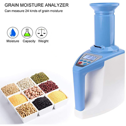 Blue & White Cup Type Grain Moisture Analyzer 24 Grain