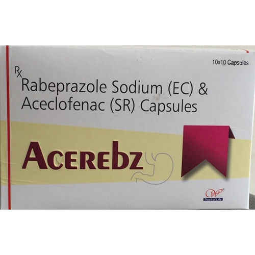 Rabeprazole Sodium (Ec) And Aceclofenac (Sr) Capsules General Medicines