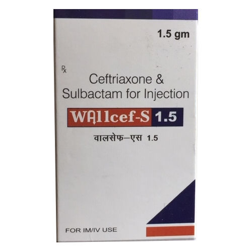 Powder 1.5 Gm Ceftriaxone And Sulbactam For Injection