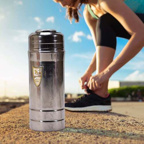 Silver Stainless Steel Hydra Vacuum Insulated Flask Water Bottle (6754)