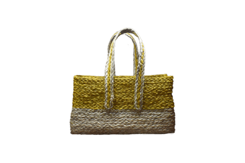 Narural Grass/  Natural Color Dyne Sabai Grass Organic Fashion Bag