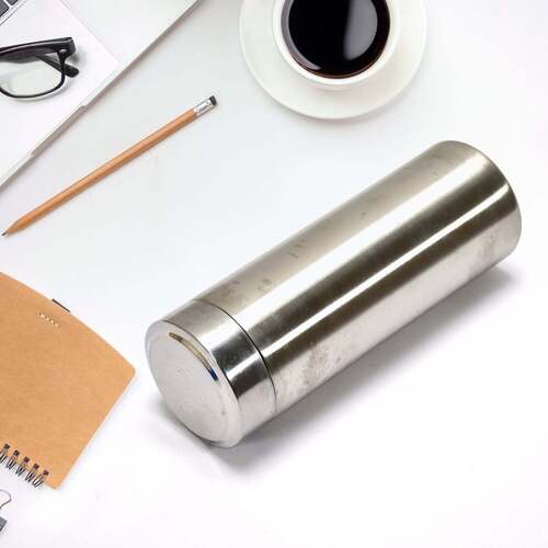 Silver Mini Stainless Steel Water Bottle Bottle 250Ml For School And Home Use (6757)