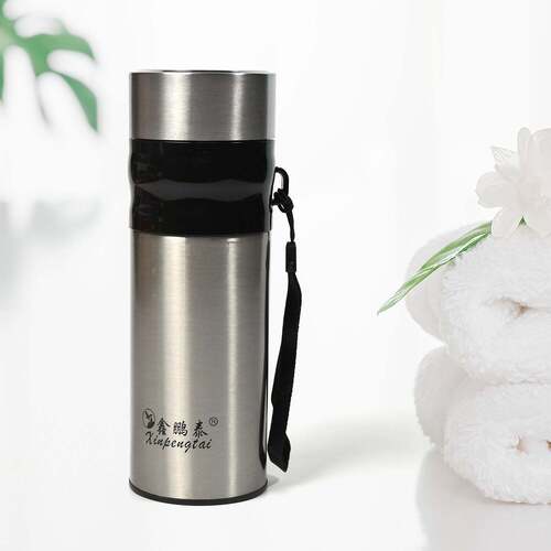 STAINLESS STEEL DOUBLE WALL WATER BOTTLE FLASK BOTTLE TRAVEL USE BOTTLE ( 420 ML ) (6767)