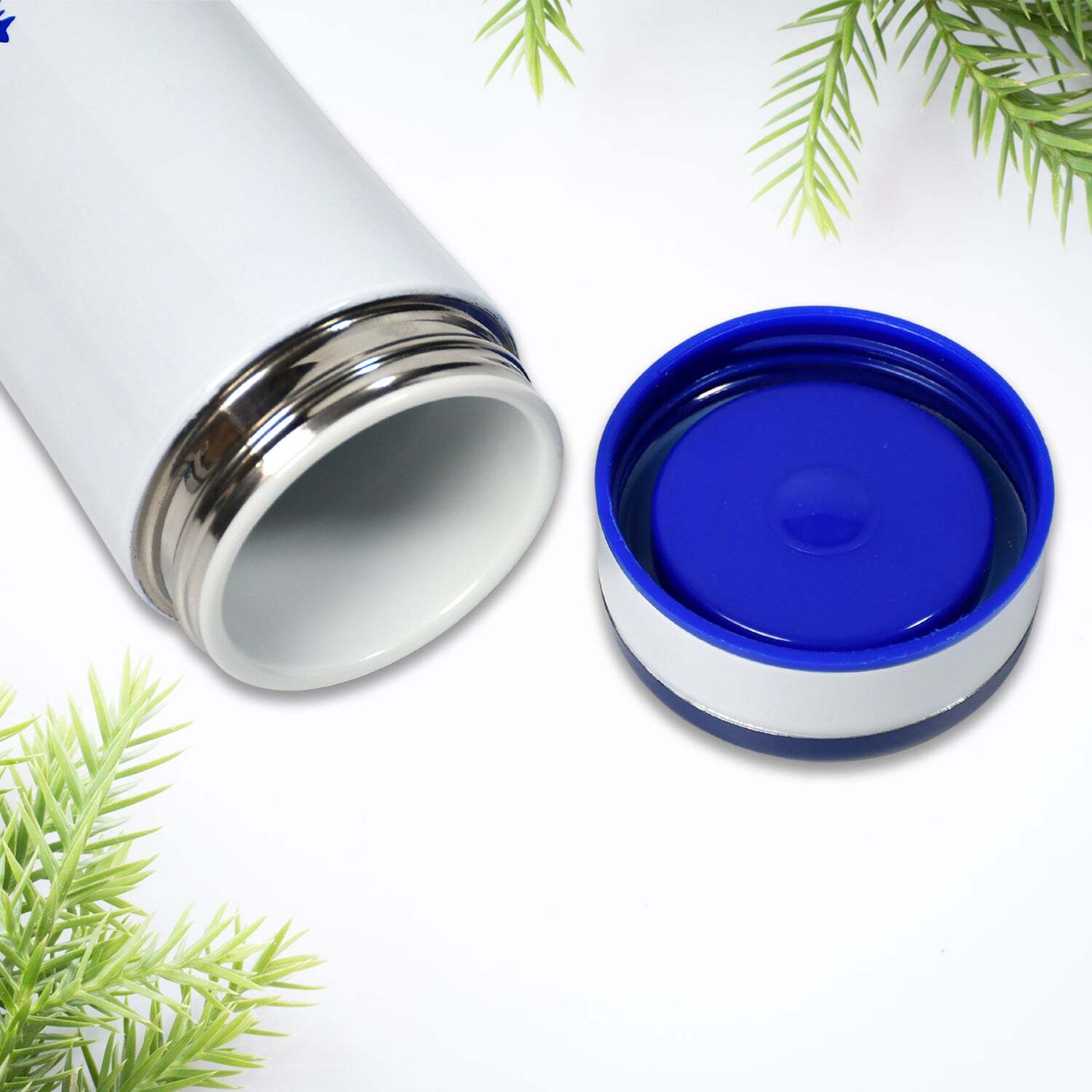 STAINLESS STEEL THERMOS WATER BOTTLE 24 HOURS HOT AND COLD EASY TO CARRY RUST and LEAK PROOF TEA COFFEE OFFICE GYM HOME KITCHEN (6768)