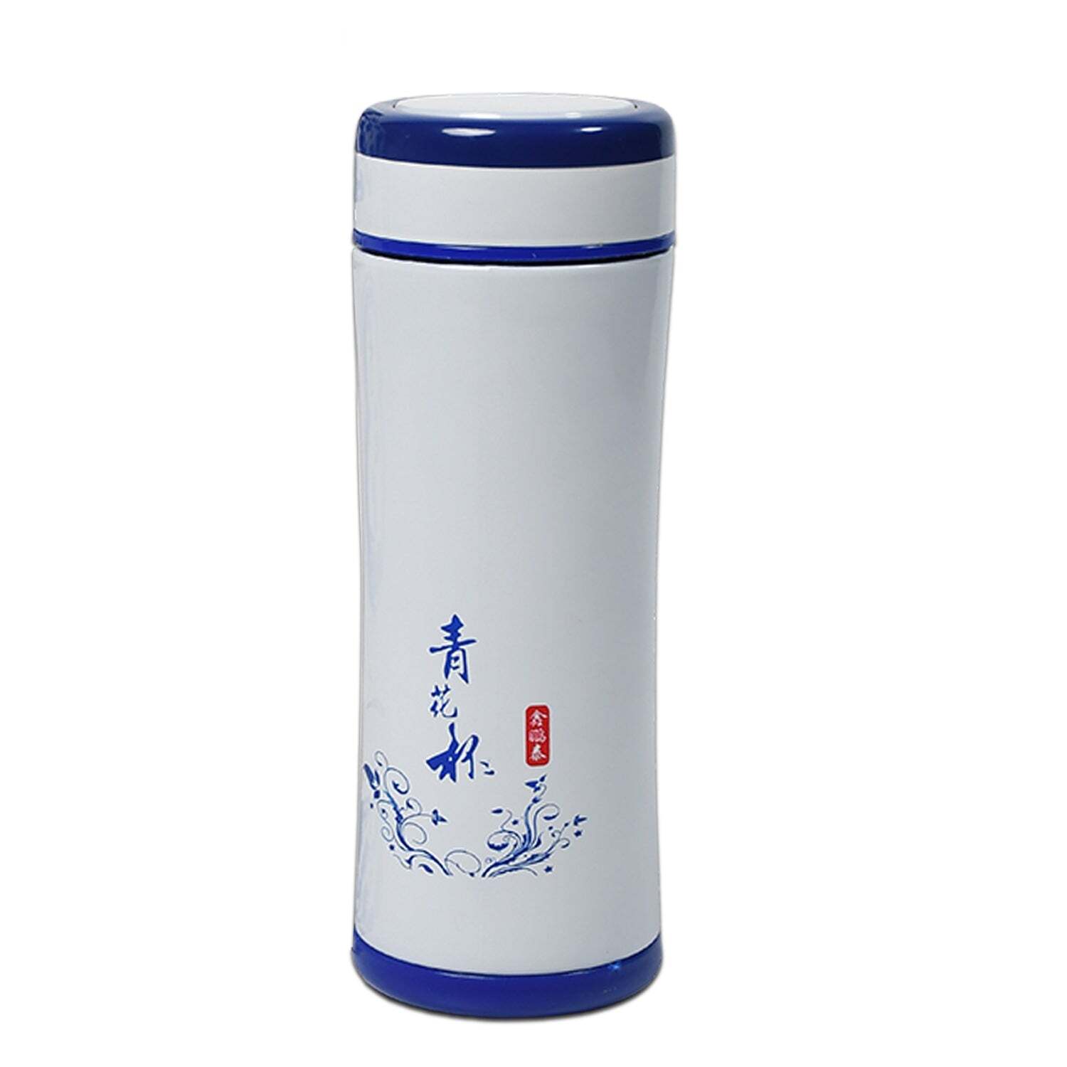 STAINLESS STEEL THERMOS WATER BOTTLE 24 HOURS HOT AND COLD EASY TO CARRY RUST and LEAK PROOF TEA COFFEE OFFICE GYM HOME KITCHEN (6768)
