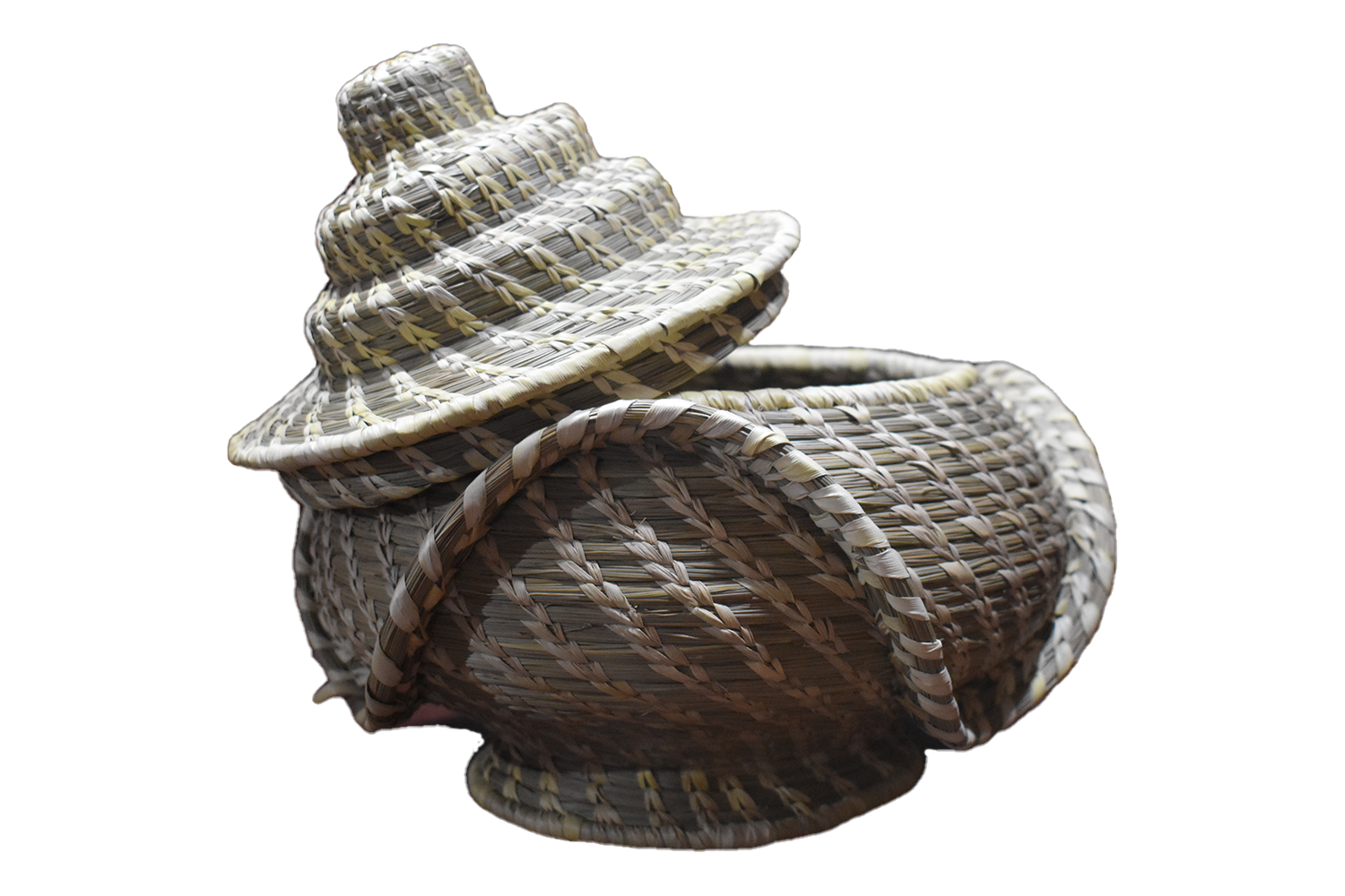 Handwoven Sabai Grass Jewellery Basket