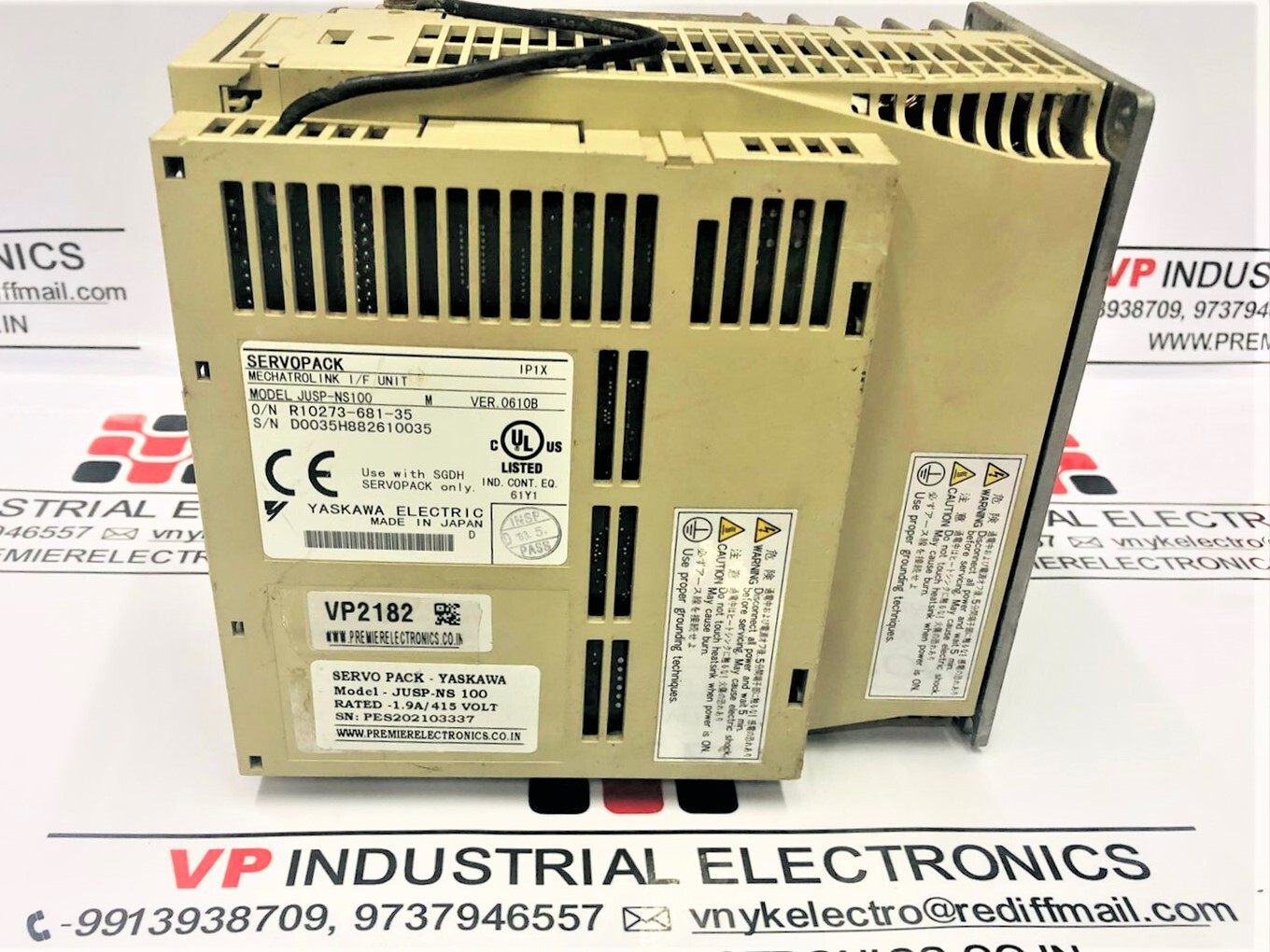 YASKAWA SERVO DRIVE SGDH-05DE WITH JUSP-NS100