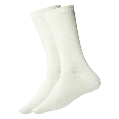 Plain White Color Socks