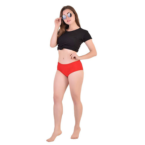 Different Available Red Black Womens Mid Rise Panty