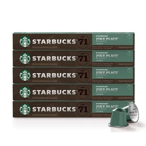 Nescafe Starbucks By Nespresso Pods 50-Count Single Serve Capsules