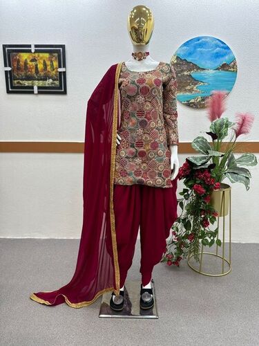 DUBAL SIQUNCE CODING EMBROIDERY  GEORGETTE  SALWAR SUIT