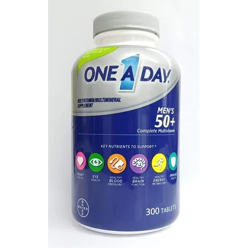 One-A-Day Mens 50 Plus Multivitamin Multimineral Supplement