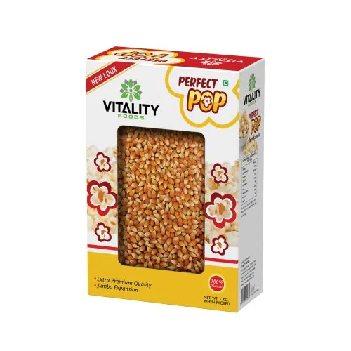 Imported 1 Kg Vitality Perfect Pop Yellow Corn