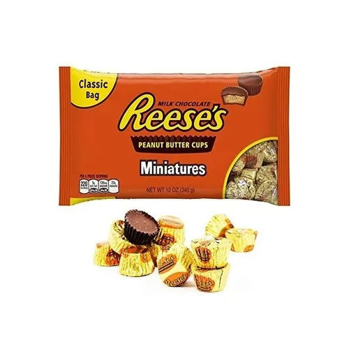 Cube Hershey'S Imported Peanut Butter Cups Miniatures Milk Chocolate