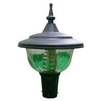 Flower Cap1 10w Ww Led Gate Light - Color: Black