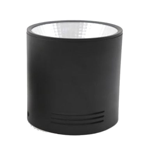 Plastic Led Surface Mount Cylinder Light 12W Prime (Nw) Black Body