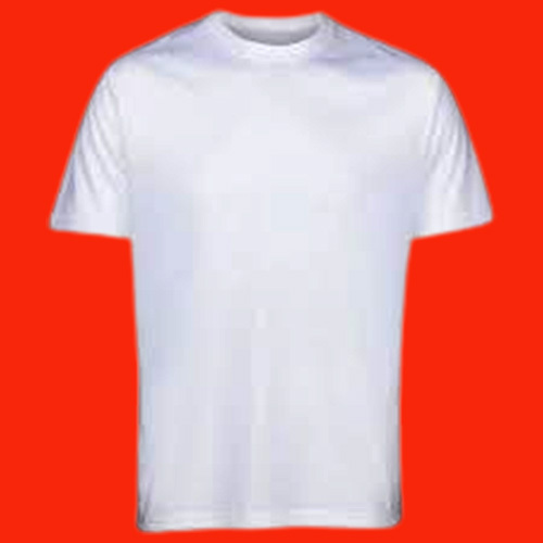 T SHIRT RN WHITE NORMAL 100 GSM - Cotton Fabric, Sizes S, L, XL, XXL, Classic White Color, O-Neck Style, Short Sleeves, Plain Design