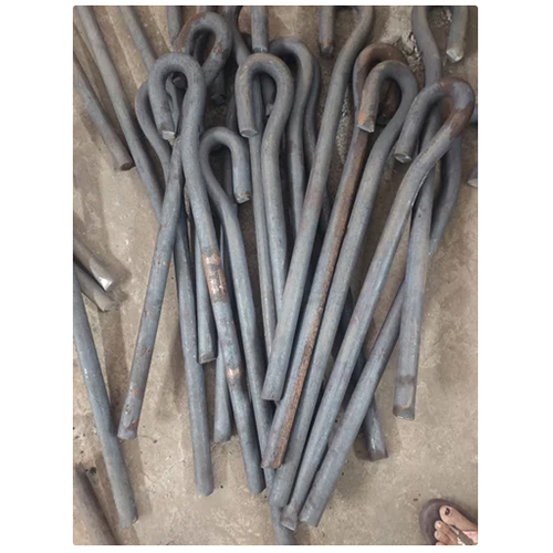 MS Anchor Bolts - Grade 8.8 | Gray, Powder Coated Finish for Industrial Applications