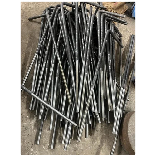 L TYPE FOUNDATION BOLTS 10.9 GRADE - Grade 10.9, Length 1300 mm, Color Gray, Powder Coated | Industrial Usage and Robust Design