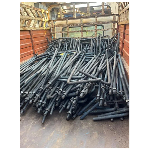 High Tensile Foundation Bolt - 100-150mm Length, Gray Powder Coated Finish for Industrial Applications