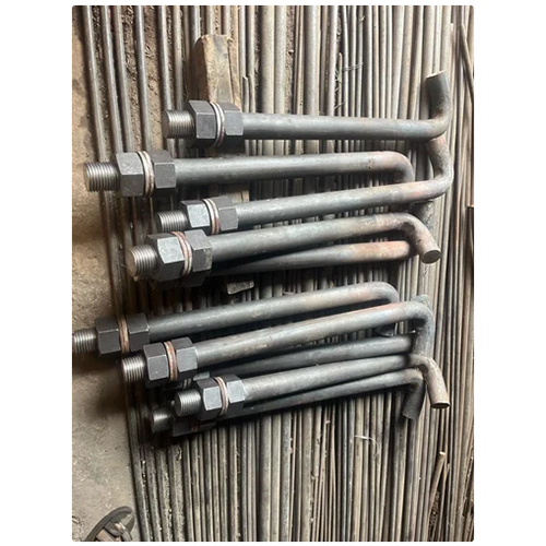 Industrial Mild Steel L Bolt - Grade 4.6, 8.8, 5.6 | Gray, Powder Coated, Industrial Usage for Heavy-Duty Applications