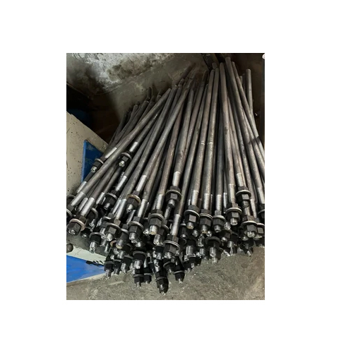 Galvanized MS Half Thread Bolt - M12 to M125 | Gray Color Industrial Usage Corrosion-Resistant Surface Treatment