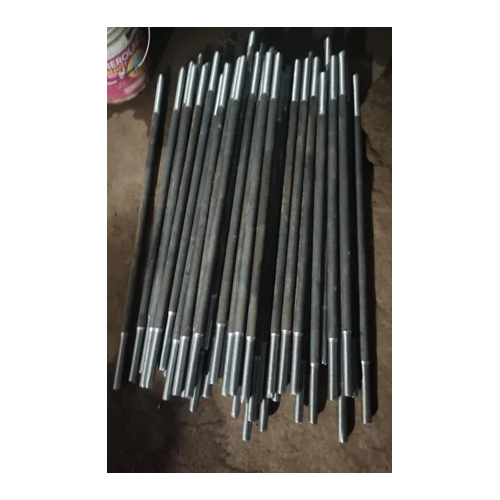 Threaded Stud Bolts - Grade 4.6, 10+ Inch Long | Black Finish, Industrial Use