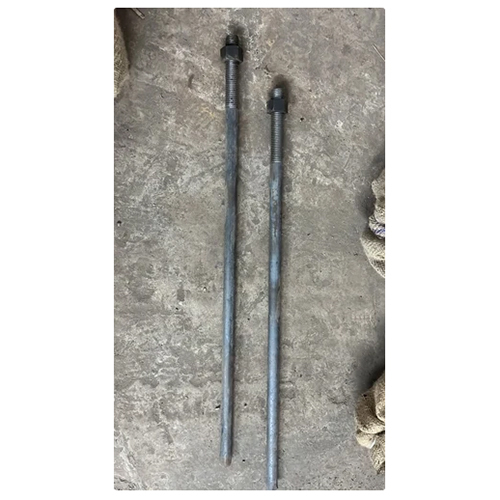 MS Stud Bolt - Grade 4.6, 12mm Size, Black Color | Designed for Industrial Usage with Effective Blacking Surface Treatment