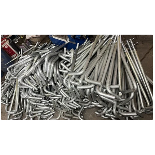 Mild Steel Sag Rod - Grade EN 8, Powder Coated Finish, Silver Color | Ideal for Industrial Applications and Structural Support