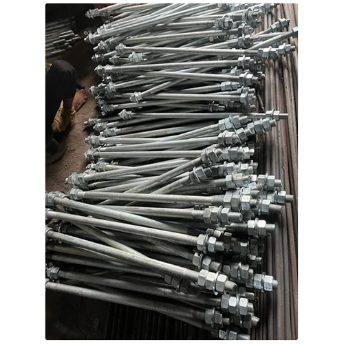 ms Sag Rod - Grade 4.6, 12mm Size, Silver Color, Galvanized Surface Treatment | Industrial Usage, Ideal for Construction Applications