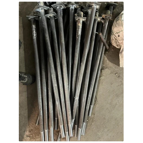 Anchor Holding Bolt - Galvanized Steel, M12-M125 Size, Gray Color | Industrial Usage, Ideal for Heavy-Duty Applications