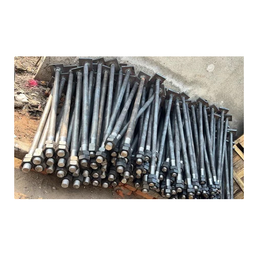 Solar Panel Foundation Bolt - Silver Finish, Powder Coated | Industrial Usage, Robust Infrastructure Support