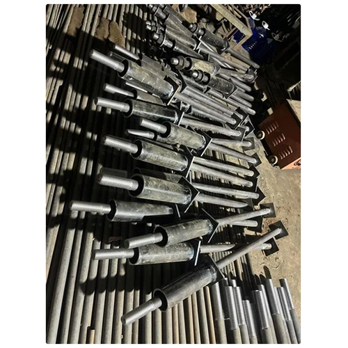 Polished Mild Steel J Bolt - M12 to M125 Size, Dark Gray Color, Grade 4.6, Powder Coated Finish | Ideal for Pre-Engineered Buildings Manufacturing