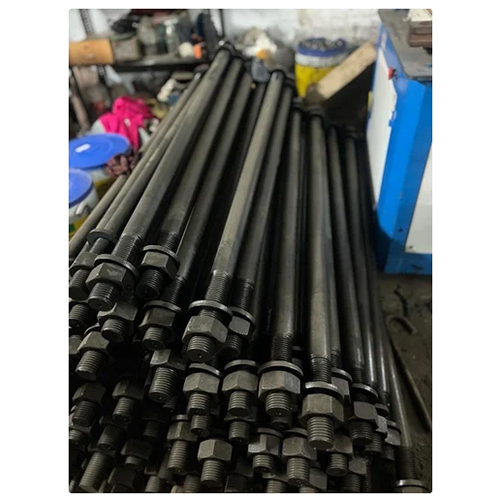 Flag Mast Foundation Bolts - Black Blacking Finish | Industrial Usage Optimal for Heavy-Duty Applications